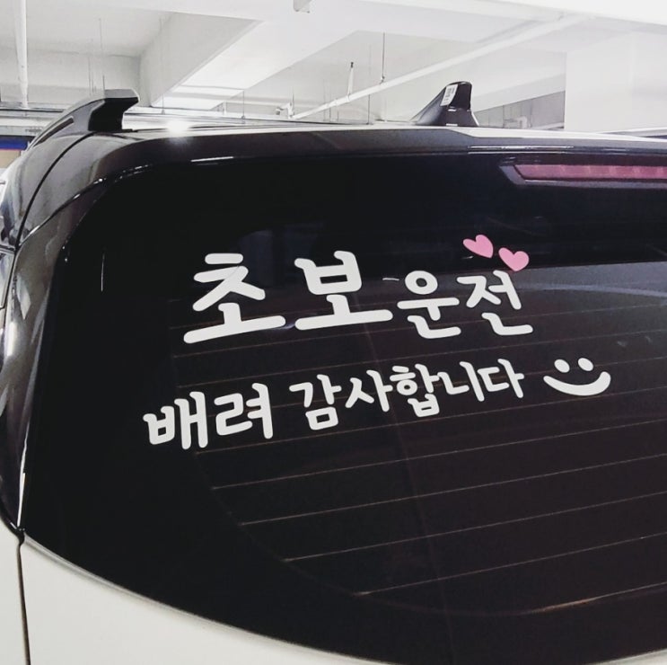  초보운전 스티커.. 안녕.. ㅜㅜ #주간일기