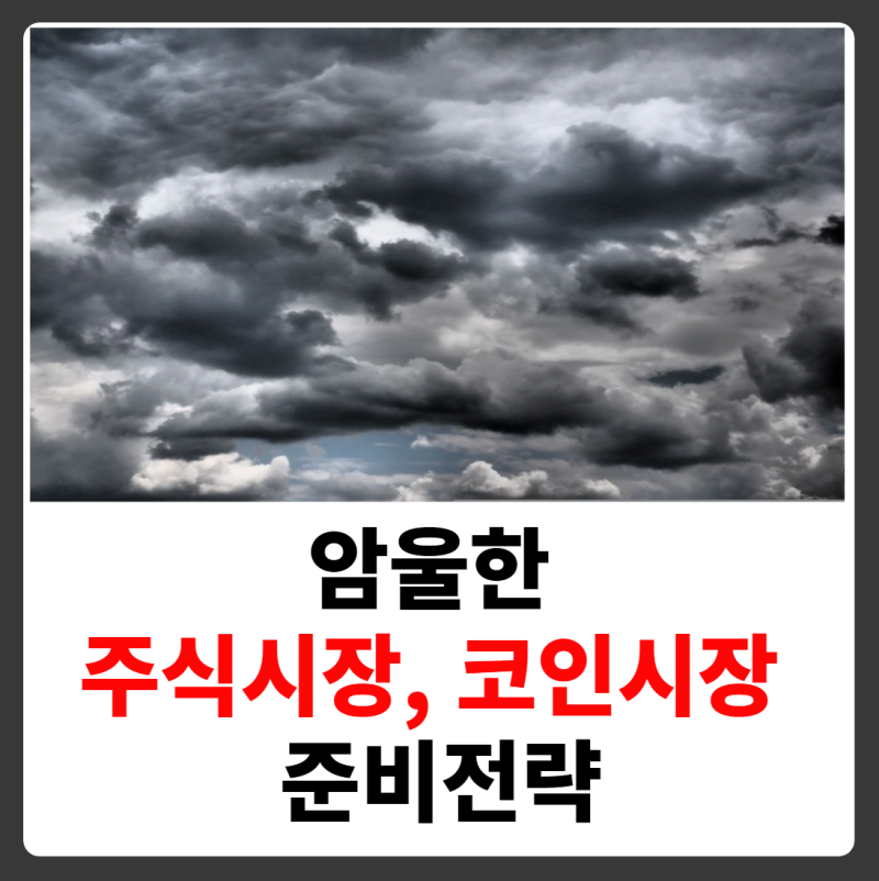 암울한 주식식장 코인시장에 대한 준비전략