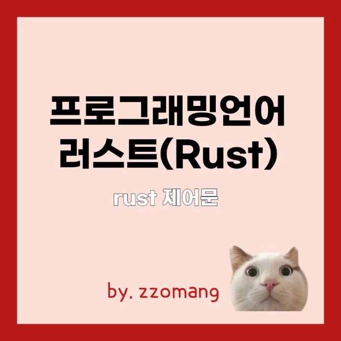  Software Trend  러스트 (Rust) 프로그래밍 언어에 대하여 - 러스트 제어문 if, loop, while, for