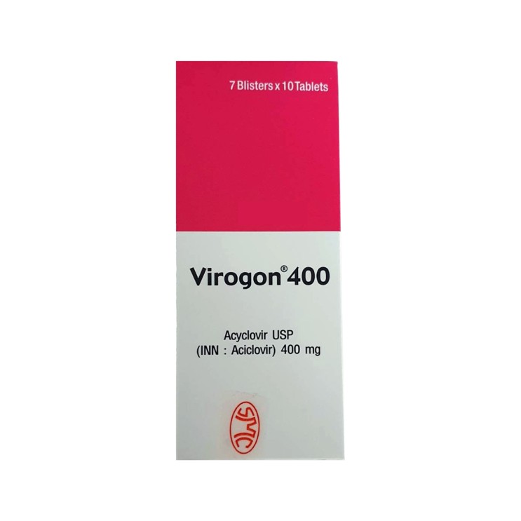 (인터넷최저가) 비로곤 /바이로곤 아시클로버 Aciclovir Virogon 400mg X 2개