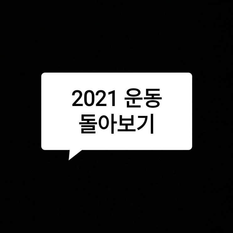  2021 운동 돌아보기