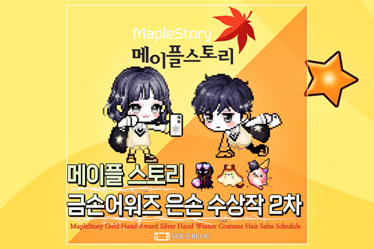  메이플 금손어워즈 최신 2차 펫 의상 역대급 은손 코디 여기서봐요!
