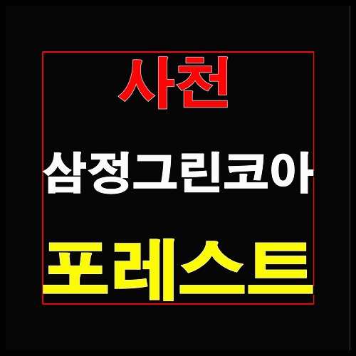  사천 삼정그린코아 포레스트 선착순 줍줍 홍보관 분양정보