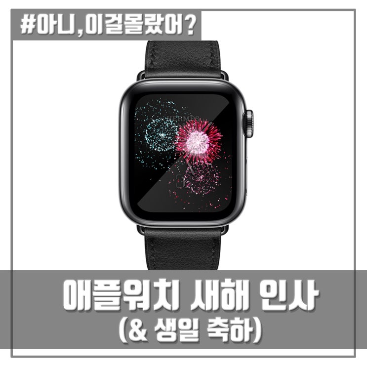  애플워치의 새해 인사 (&생일 축하)
