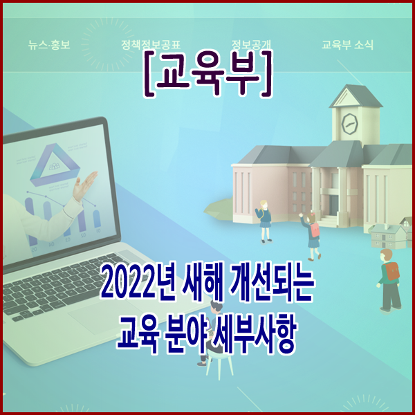  [교육부] 2022년 새해 개선되는 교육 분야 세부사항