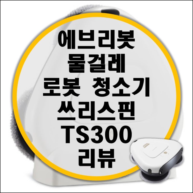 에브리봇 물걸레 로봇 청소기 쓰리스핀 TS300 리뷰