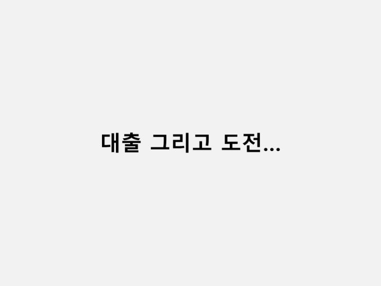  레버리지 그리고 도전...