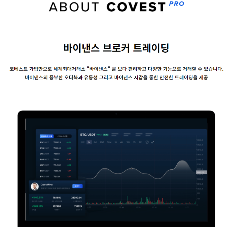  코베스트 거래소(COVEST) 바이낸스 API기반 현물 선물거래소 오픈기념 불뇨띠 이벤트