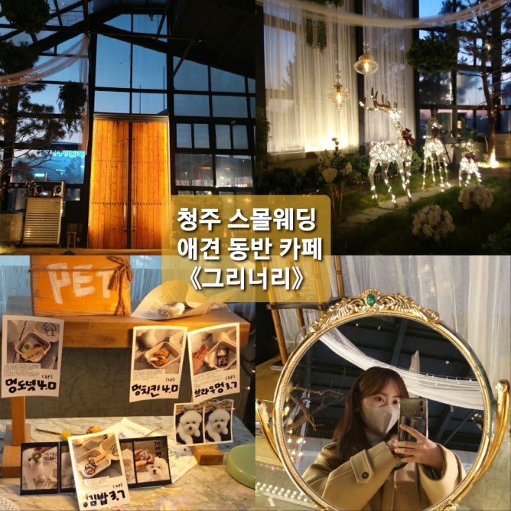  청주 사천동 스몰웨딩 가능한 대형카페c 《그리너리》 애견 동반가능