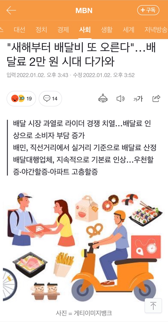  배달비, 배달료  인상 이유 / " 인상에 관심을 가져야하는 이유는 무엇인가? " "배달료 인상에 관해 해결 방안은?"