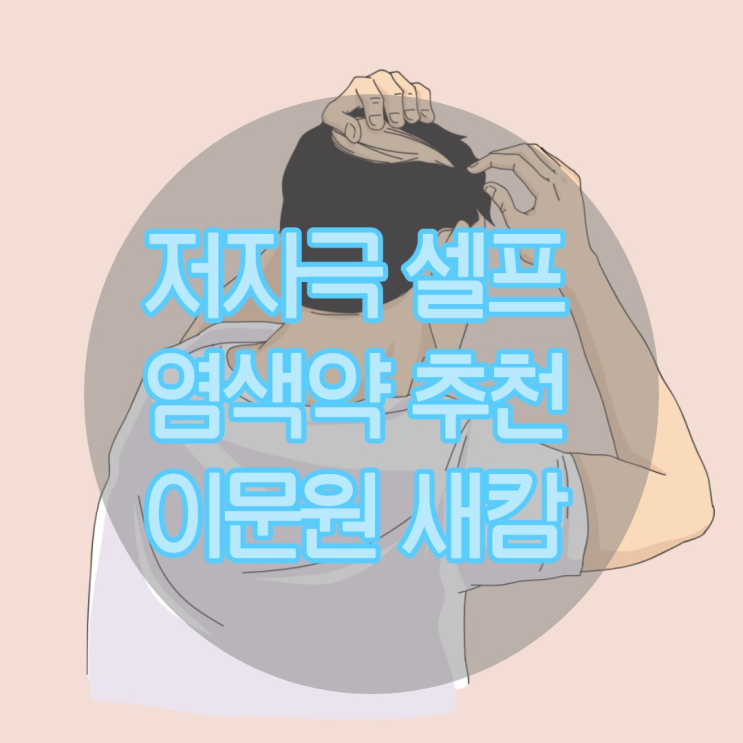  자극없는 셀프 새치 염색약 추천, 이문원 새캄