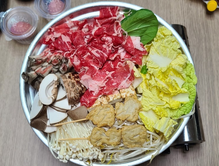  부산명지맛집 꽃담 스키야끼 테이크아웃