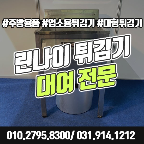 린나이 튀김기 대여 전기식/가스식 행사장, 팝업스토어 튀김기계