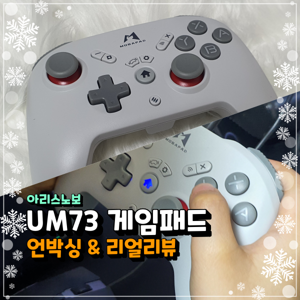  닌텐도 스위치 OLED 게임패드 아리스노보 UM73 언박싱 & 리얼리뷰