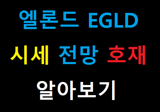  엘론드 EGLD 시세 전망 호재 1월호재