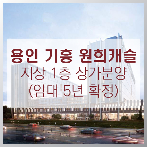  용인기흥 원희캐슬 1층상가분양