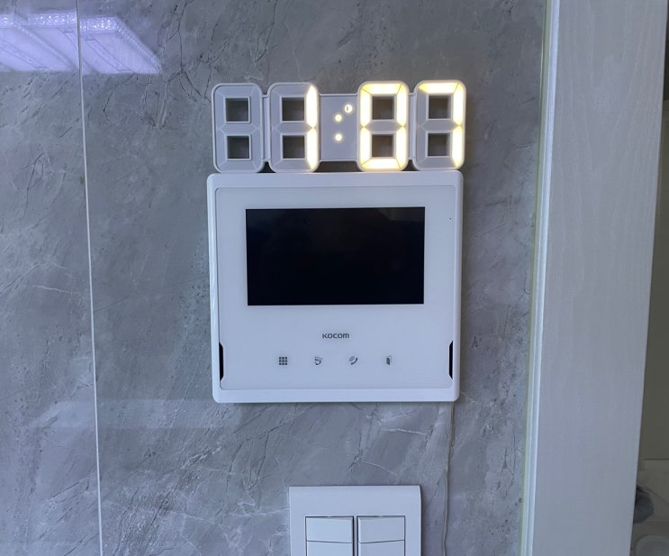  안산시 상록구 부곡동 천우맨션 코콤 비디오폰 K5B VP-S701 설치 후기