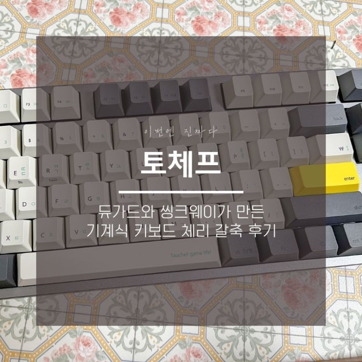  씽크웨이 토체프 무선 갈축 기계식 키보드 후기