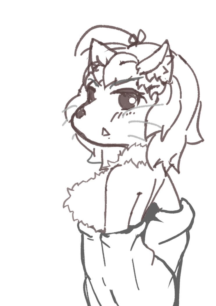  퍼리) 고양인 러프(furry)