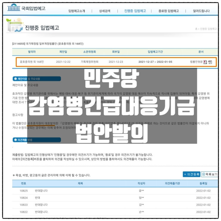 민주당 국가재정법 일부개정법률안 발의 -감염병의 예방 및 관리에 관한 법률 ' 감염병긴급대응기금 ' 등 100조원 재정대책 민주당 국가재정법 일부개정법률안 발의 -감염병의 예방 및 관리에 관한 법률 ' 감염병긴급대응기금 ' 등 100조원 재정대책