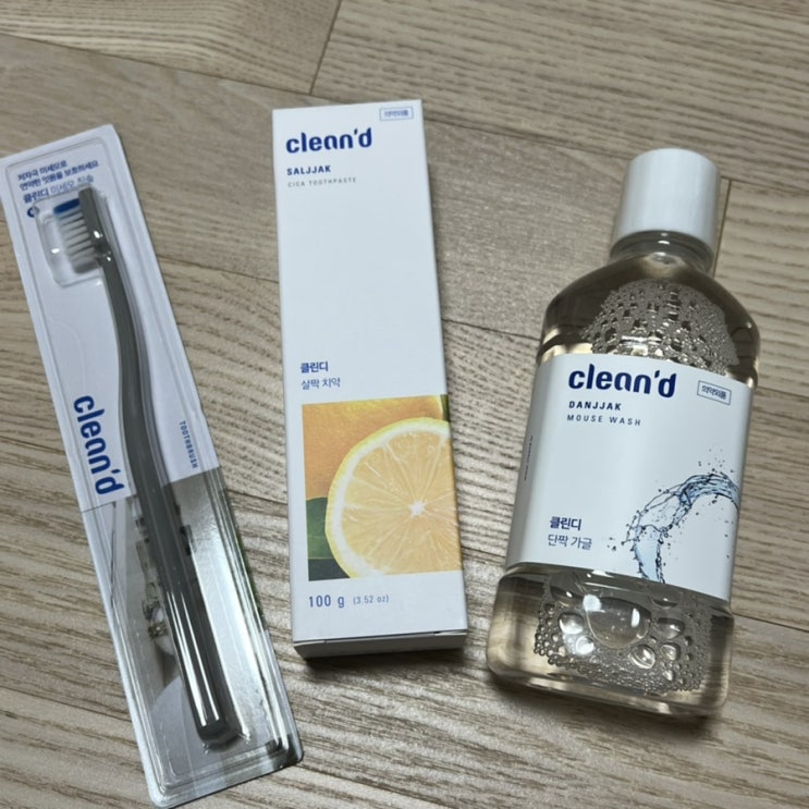  클린디 가글+칫솔+치약으로 치아미백 부터 입냄새관리까지 한 번에!