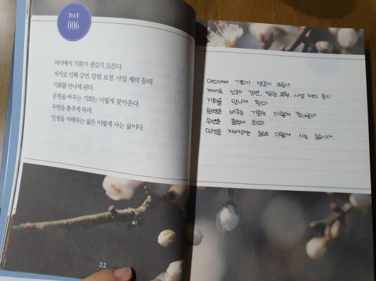  새벽 5시 필사 100일의 기적 (6일)