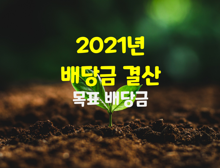 2021년 국내/해외주식 배당금 결산 & 2022년 목표 배당금 설정