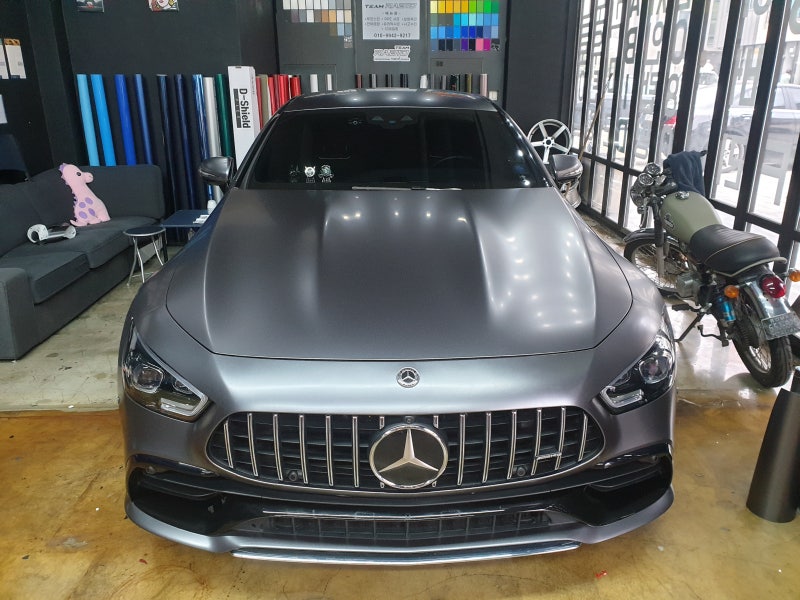 화성 봉담읍 / 랩핑 / 사틴그레이 랩핑 / AMG GT