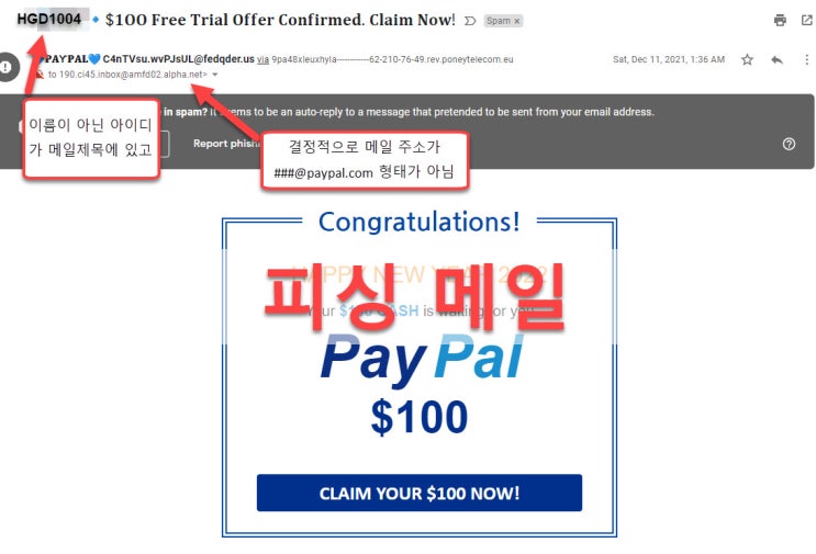  해외직구 생활 중 주의할 스팸, 피싱 메일
