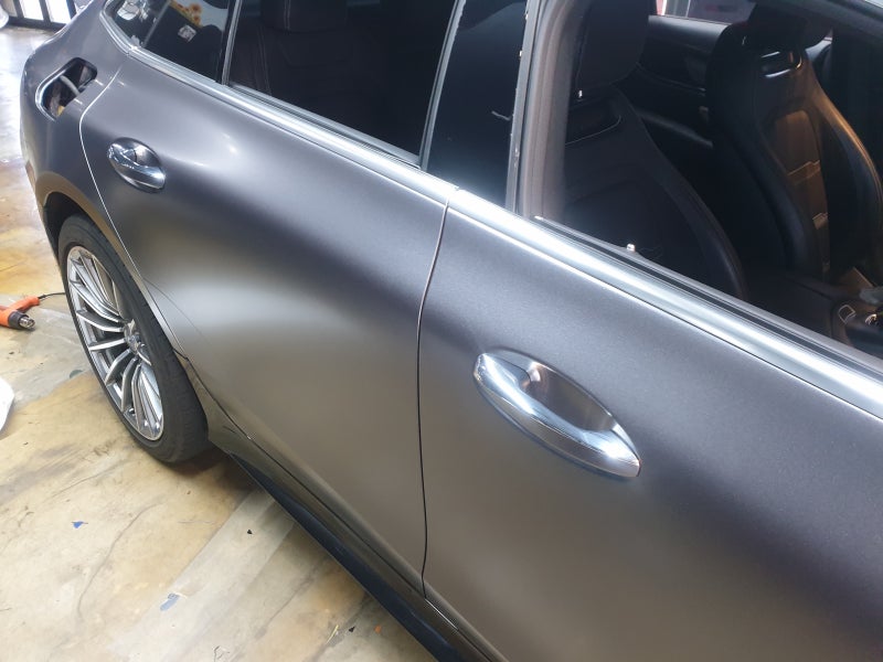화성 봉담읍 / 랩핑 / 사틴그레이 랩핑 / AMG GT