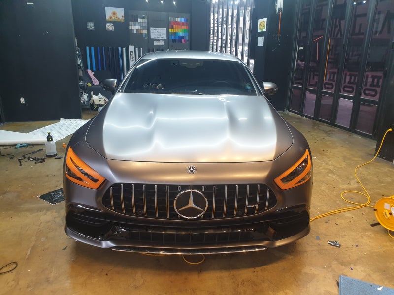 화성 봉담읍 / 랩핑 / 사틴그레이 랩핑 / AMG GT