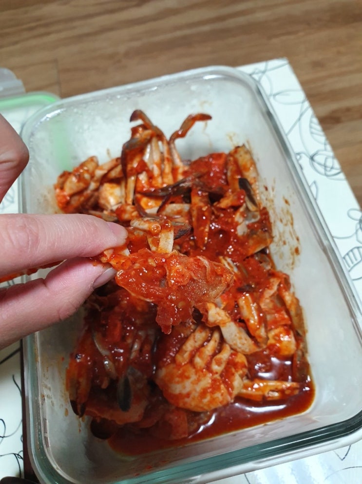  꽃게무침후기