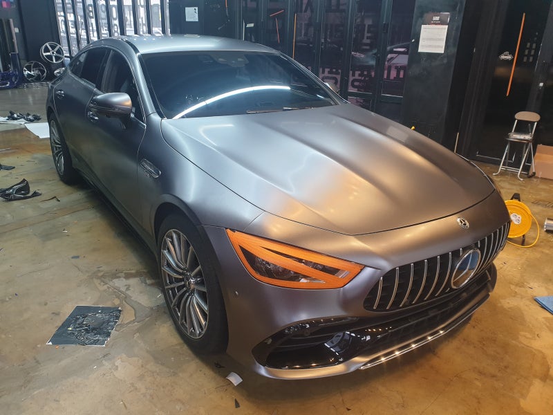 화성 봉담읍 / 랩핑 / 사틴그레이 랩핑 / AMG GT