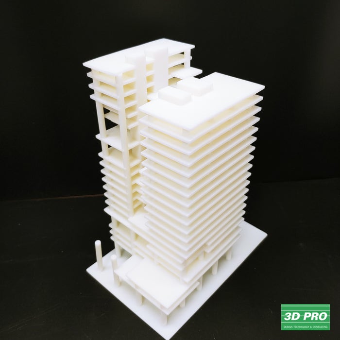 대형 건축 모형 시제품 3D프린팅 제작/ABS Like 소재/SLA방식[쓰리디프로/3D프로/3DPRO]