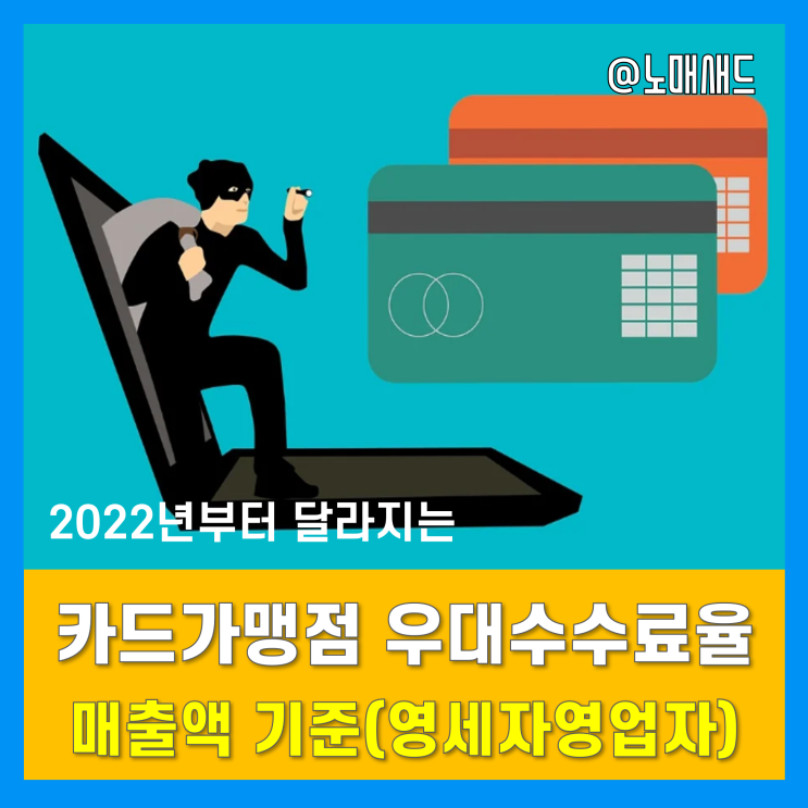 영세자영업자 신용카드 가맹점 수수료 우대적용 기준 및 지원내용(2022년 변경)