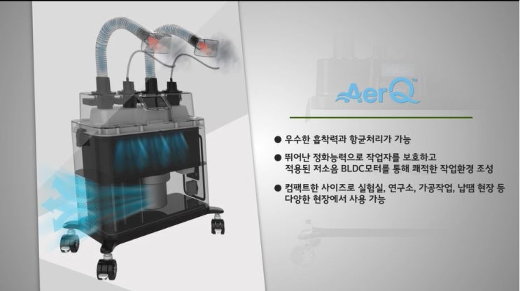  AerQ 납연기 정화시스템 소개