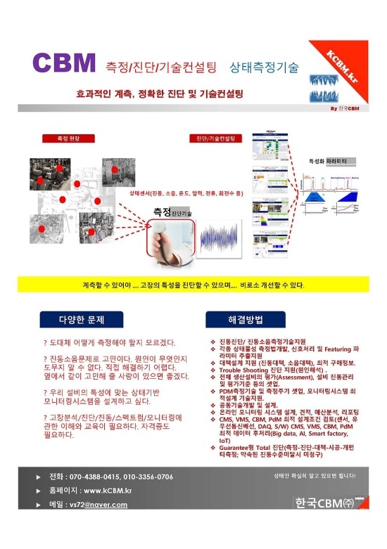 CBM 측정/진단/기술컨설팅   상태측정기술-한국CBM