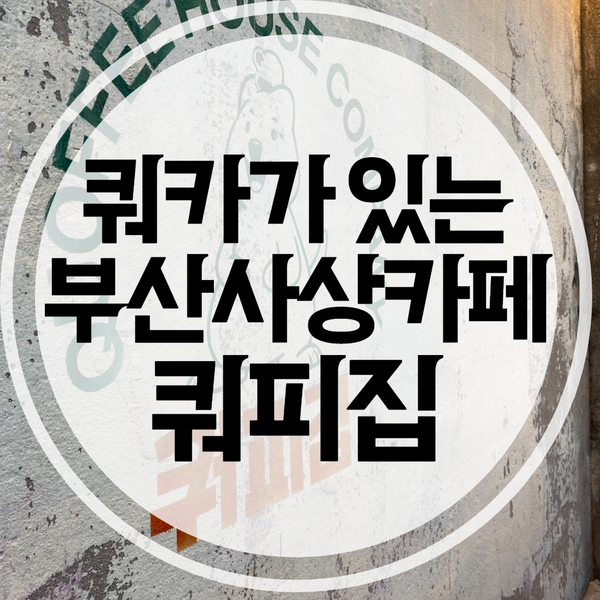  귀여운 쿼카가 있는 부산사상카페 쿼피집