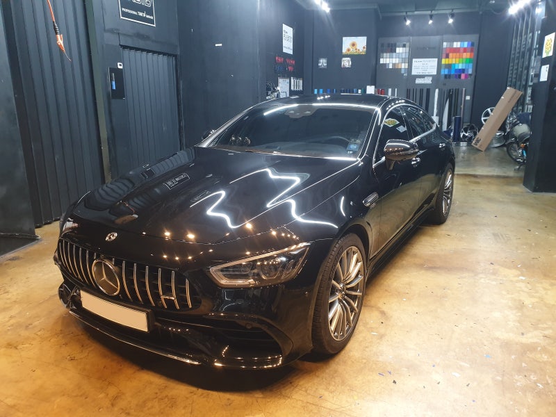 화성 봉담읍 / 랩핑 / 사틴그레이 랩핑 / AMG GT