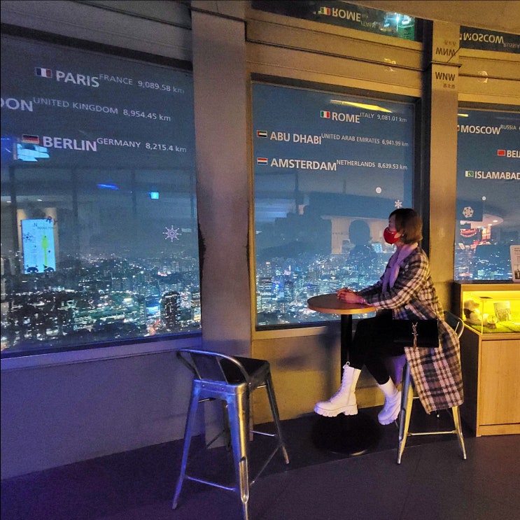  남산타워 가는법 전망대 주차장 야경과 자물쇠