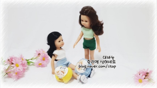  레이나 줄리엣 세트 : 대바늘 도안