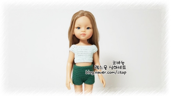  레이나 램스울 세트 : 코바늘 도안