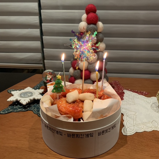  대흥역맛집 바른치킨 치킨케이크 이색적이야!
