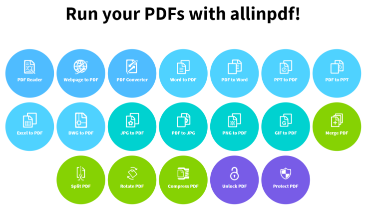  여러 파일을 PDF로 변환 해주는 사이트(allinpdf.com)