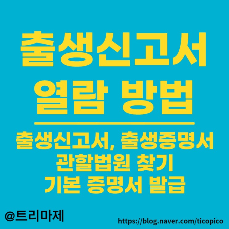  출생신고서 열람 방법 :: 만 27세까지, 등록 기준지 조회 방법