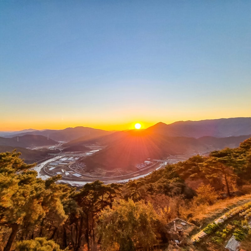 경북여행 청도 가볼만한곳 대운암 노을 풍경 : 네이버 블로그