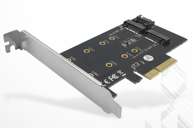  m2.nvme sata 확장카드 LS-PCIE-M2SATAN