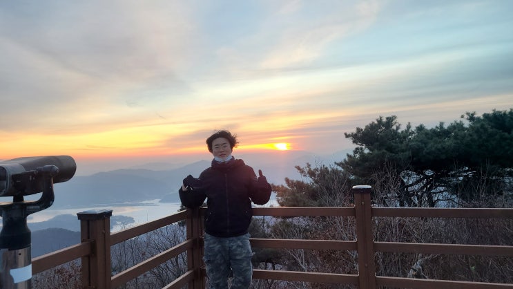 서울근교 하남 검단산 새벽 등반 일출보기 성공