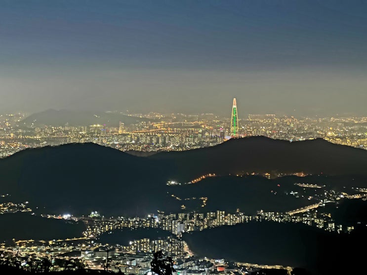  [간헐적단식과 바디프로필 준비] 청계산의 야경 / 4일차 D-130