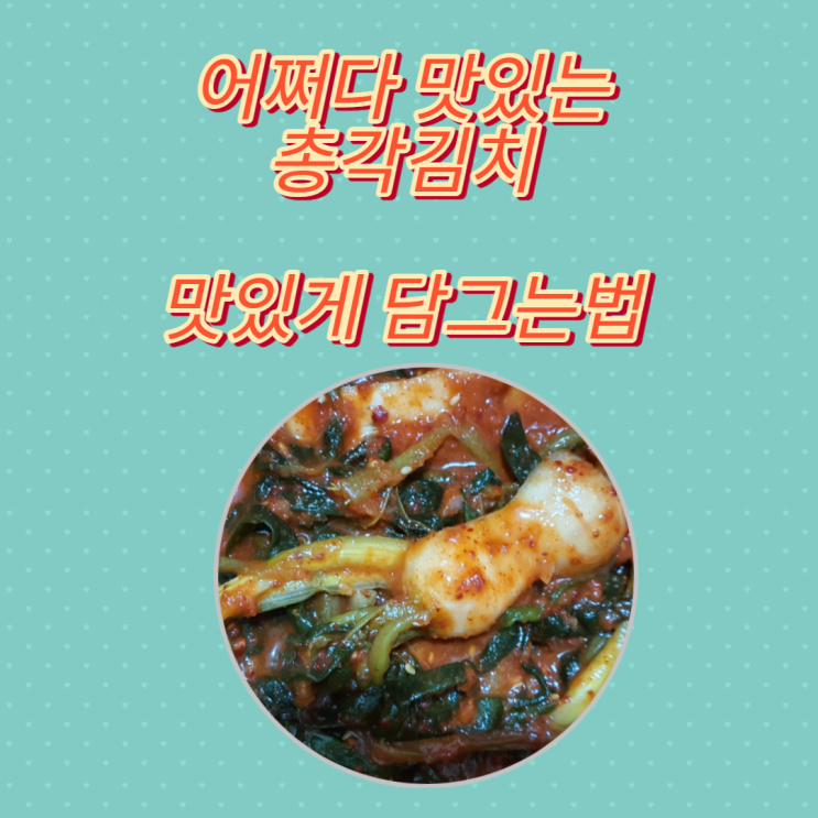  알타리로만든 총각김치가 잘익어서 만족해요